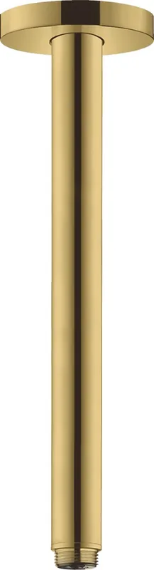 Bras de douche S 300mm plafond M 1/2", Aspect Doré poli (27389990)