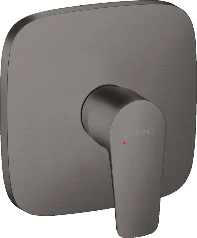 Talis E Set de finition pour mitigeur douche encastré, Noir Chromé brossé (71765340)