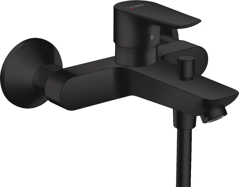 Talis E Mitigeur bain/douche avec Limiteur de température, Noir mat (71740670)