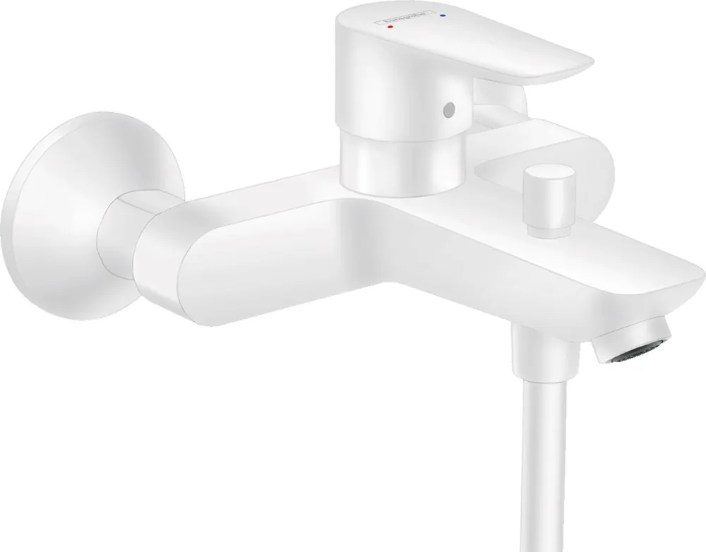 Talis E Mitigeur bain/douche avec Limiteur de température, Blanc mat (71740700)