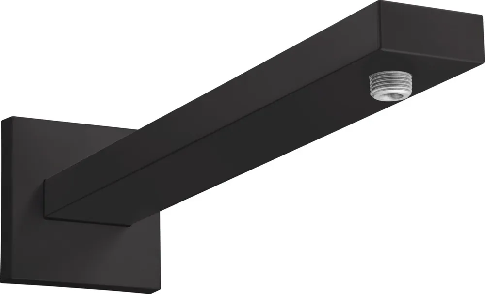 Bras de douche Square M 1/2" 389mm, Noir mat (27694670)