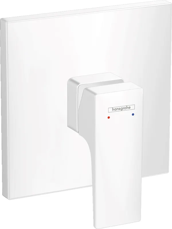 Metropol Set de finition pour mitigeur douche encastré, poignée manette, Blanc mat (32565700)