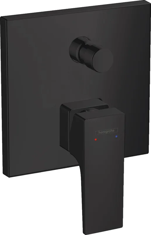 Metropol Set de finition pour mitigeur bain/douche encastré, Noir mat (32545670)