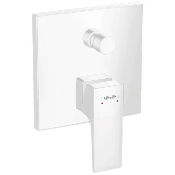 Metropol Set de finition pour mitigeur bain/douche encastré, Blanc mat (32545700)