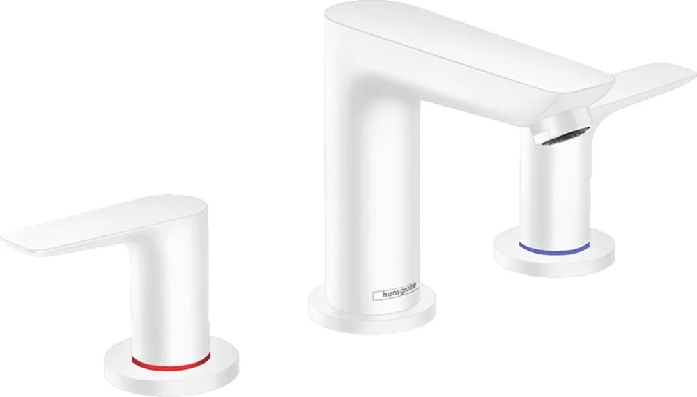 Talis E Mélangeur lavabo 150 3 trous avec tirette et vidage, Blanc mat (71733700)
