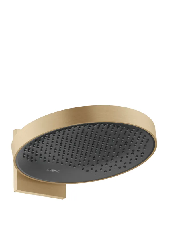 Rainfinity Douche de tête 360 1 jet avec raccord mural, Bronze brossé (26230140)