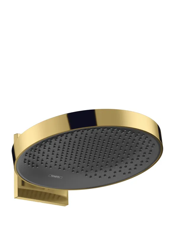 Rainfinity Douche de tête 360 1 jet avec raccord mural, Aspect Doré poli (26230990)