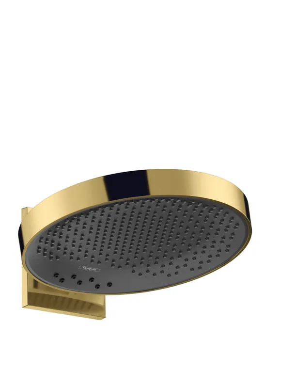 Rainfinity Douche de tête 360 3 jets avec raccord mural, Aspect Doré poli (26234990)