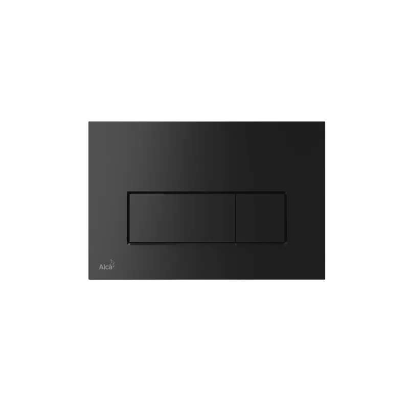 Plaque de commande double touche, Noir mat (M578)