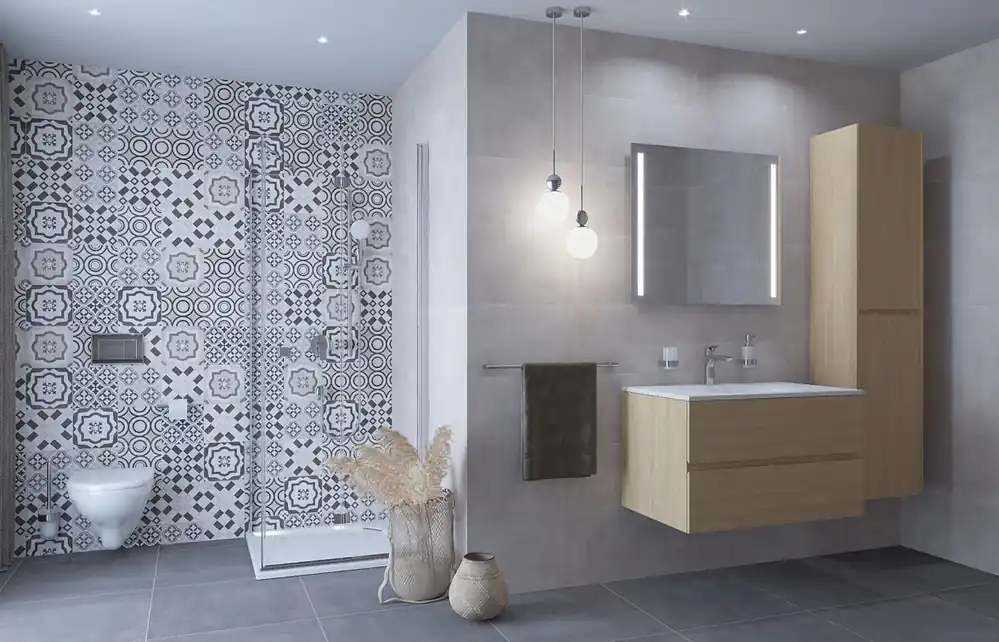 Verona Meuble bois clair 65x52x50cm + deux tiroirs (VERONA66SDBU)