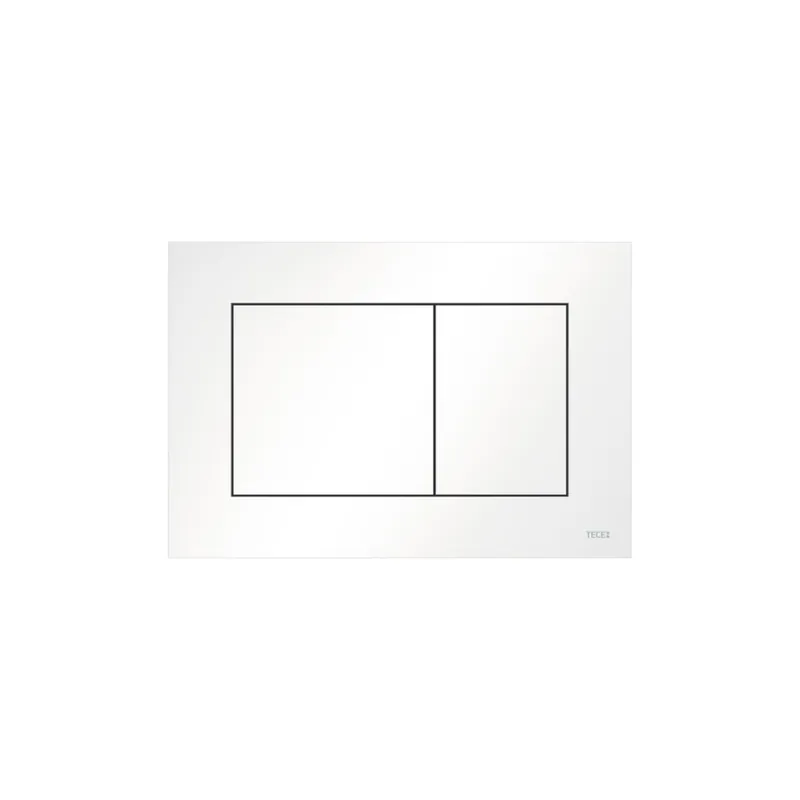 TECEnow Plaque de commande double touche, Blanc brillant (9240400)