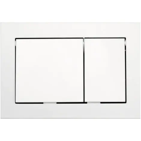 TECEbase Plaque de commande double touche, Blanc (9240700)
