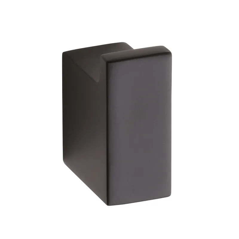 Nero Patère rectangulaire en Laiton, Noir (135006010)