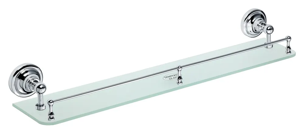 Ricordi Etagère en Laiton et Verre, Chrome (OPTIMARIC24CR)