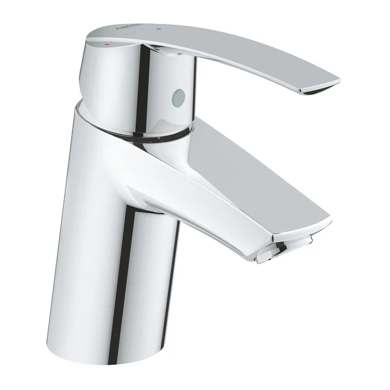 Start Mitigeur monocommande lavabo taille S avec Limiteur de température + Bonde clic clac, Chrome (23551001)