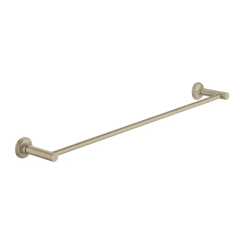 Essentials Authentic Barre porte-serviettes en métal avec fixations cachées, Nickel brossé (40653EN1)