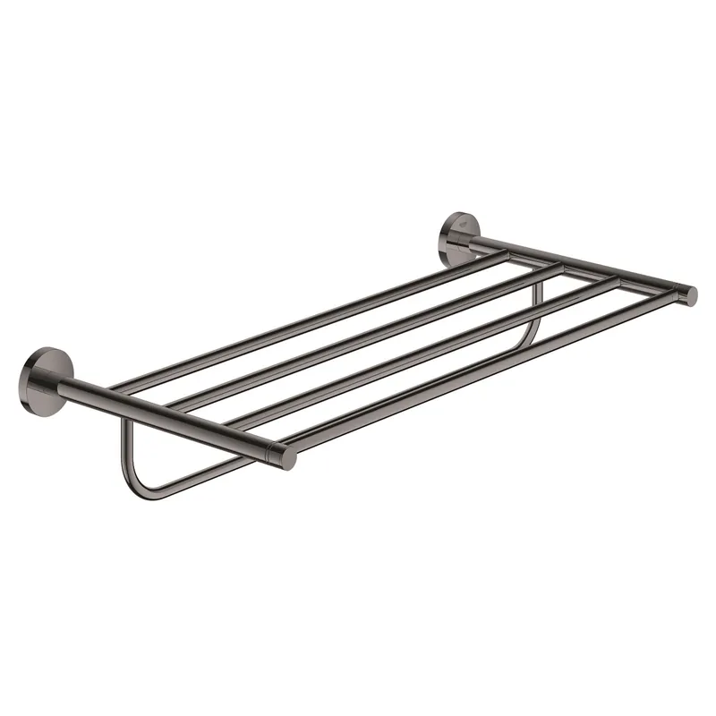 Essentials Rack porte-serviettes en métal avec fixations cachées, Hard Graphite (40800A01)