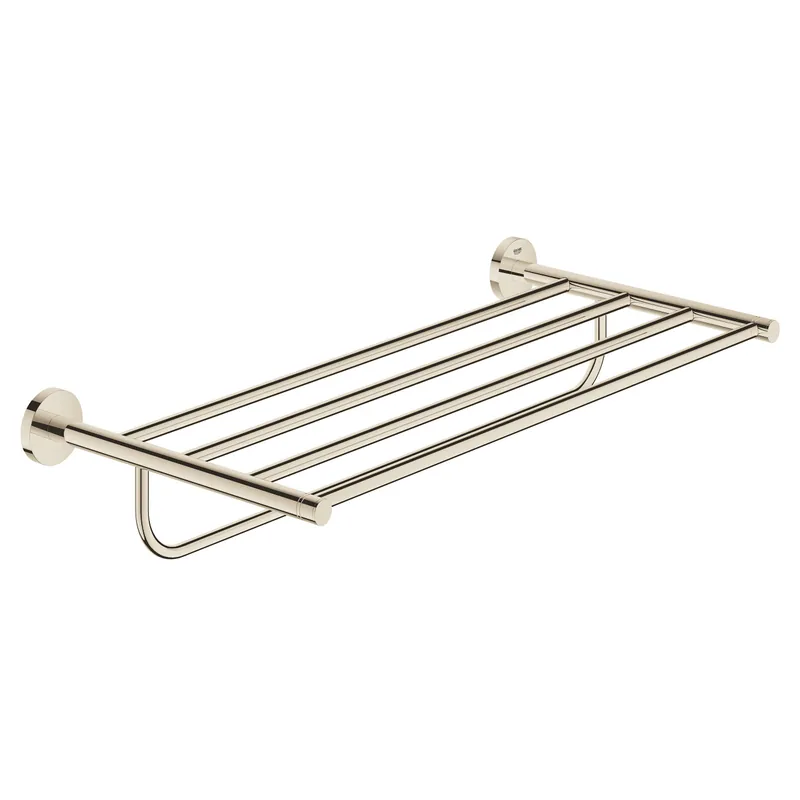 Essentials Rack porte-serviettes en métal avec fixations cachées, Nickel (40800BE1)