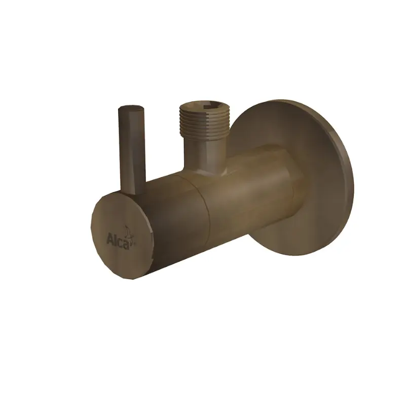 Robinet d’équerre avec filtre 1/2"×3/8", ronde, finition Bronze Antique (ARV001-ANTIC)