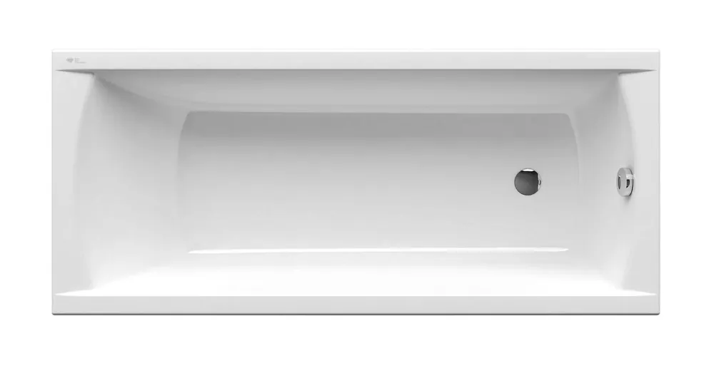 Fusion 170 x 70 cm Baignoire droite en acrylique, sans pieds, blanc (SIKOVR170)