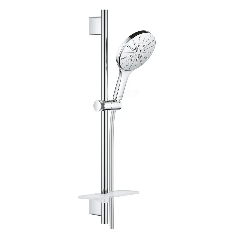 Rainshower Smartactive 150 Barre de douche 60cm + Flexible 1,75m + Douchette à main 3 jets, Chrome (26591000)