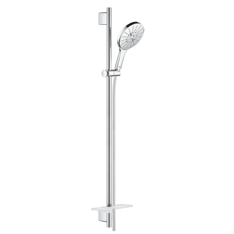 Rainshower Smartactive 150 Barre de douche 90cm + Flexible 1,75m + Douchette à main 3 jets, Chrome (26593000)