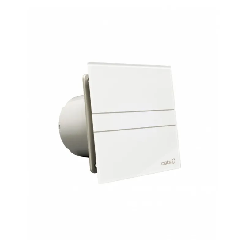 E-100 G Aérateur extracteur d‘air simple flux, Fonction standard, Plaque avant en verre blanc (00900000)