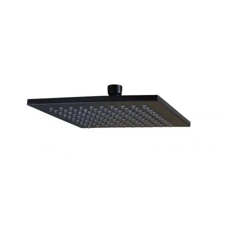 Syncro Douche de tête carrée 20x20cm, 1 jet, Noir mat (ZSOF075NO)