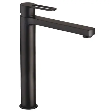 Ringo West Mitigeur XL de lavabo avec mousseur M24x1, Noir mat (RIN081NO)