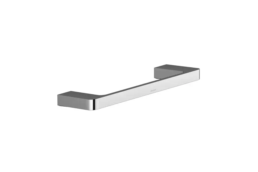10° Barre porte-serviette 25 cm fixation murale, Métal, Chrome (X07P324)