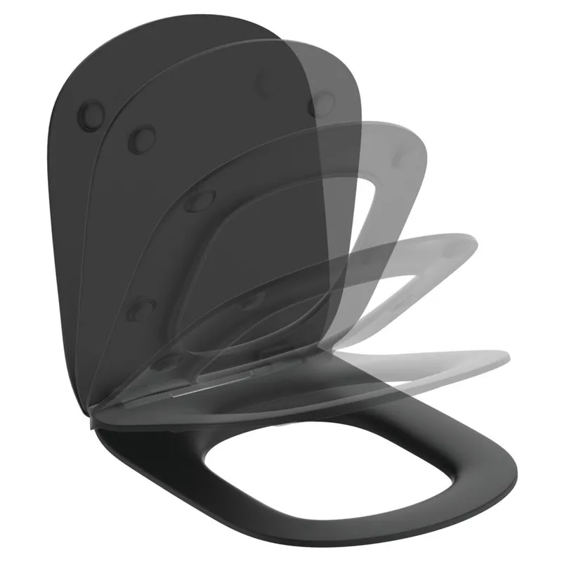 Tesi Abattant softclose, Noir mat (T3527V3)