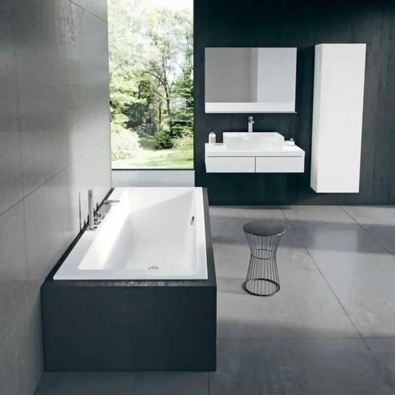 Formy 180 x 80 cm Baignoire droite en acrylique, sans pieds, blanc (C881300000)