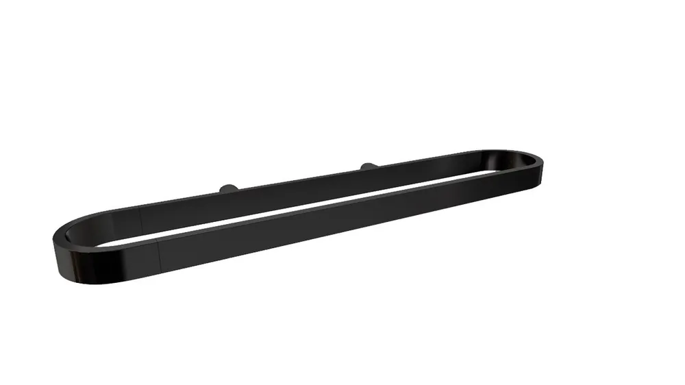 Simply R PVD Anneau porte-serviettes en métal 46,6cm, Gun métal (SATDSIMR04GM)
