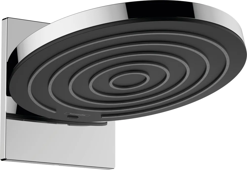 Pulsify Douche de tête 260 2 jets avec raccord mural EcoSmart 9l/min, Chrome (24151000)