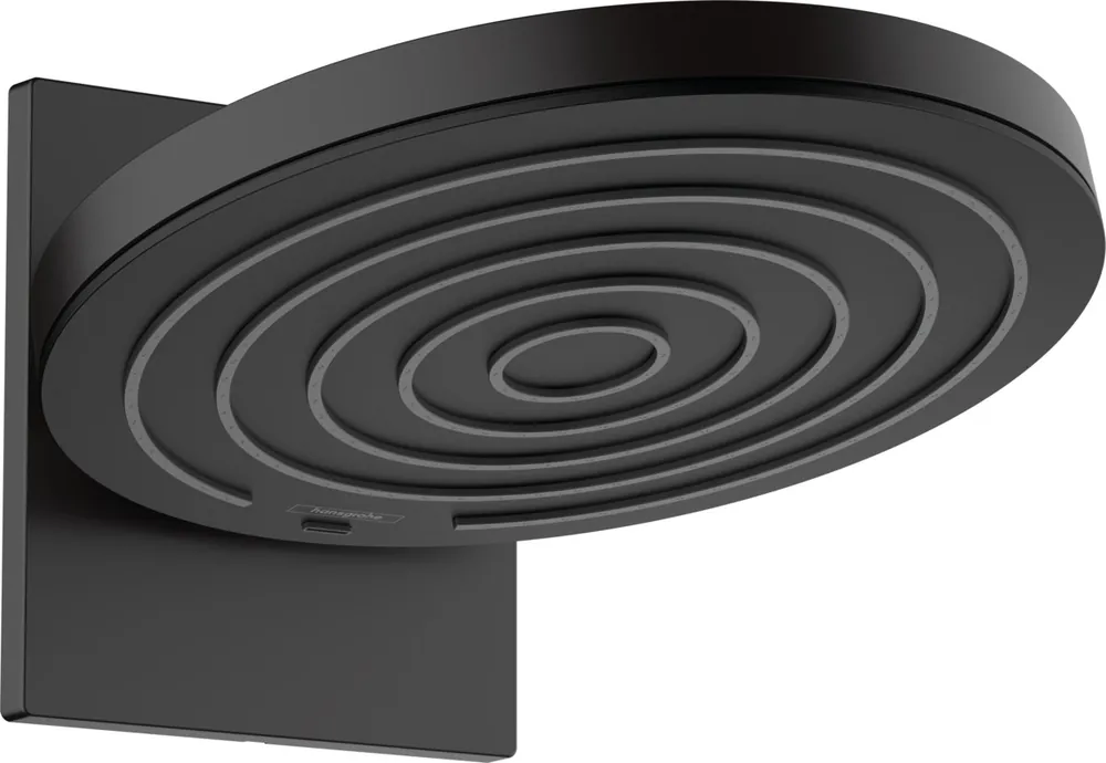 Pulsify Douche de tête 260 2 jets avec raccord mural EcoSmart 9l/min, Noir mat (24151670)
