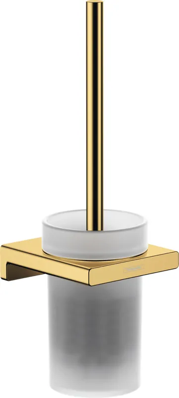 AddStoris Porte-brosse WC mural en verre mat, Aspect doré poli (41752990)