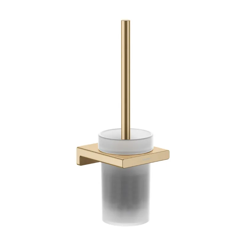 AddStoris Porte-brosse WC mural en verre mat, Bronze brossé (41752140)
