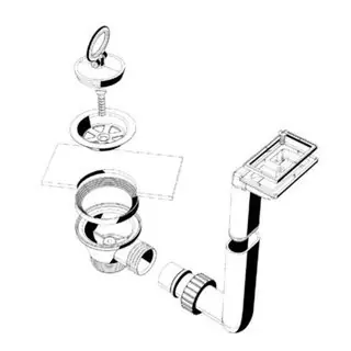 Waste kit Garniture (GARNITURE)
