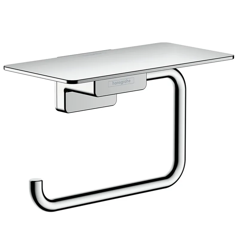 AddStoris Porte-papier WC mural avec tablette, Chrome (41772000)
