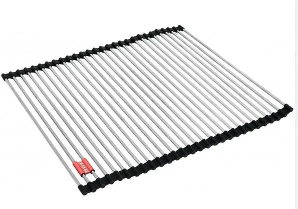 égouttoir déroulable à barres rondes en acier inoxydable 468x440 mm(112.0080.355)