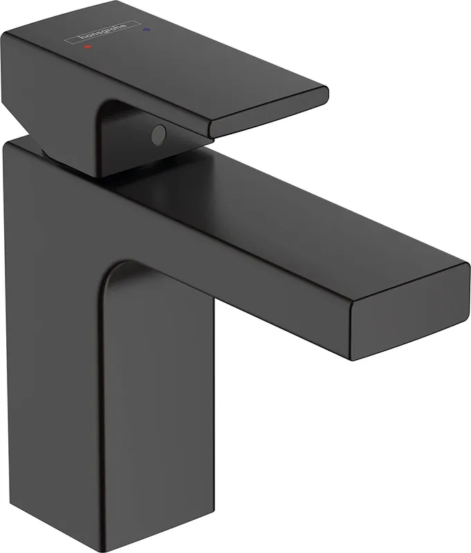Vernis Shape Mitigeur de lavabo, avec cartouche en céramique, tirette et vidage synthétique, Noir mat (71594670)