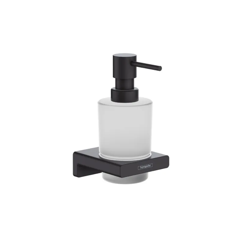 AddStoris Distributeur de savon avec support, noir mat (41745670)