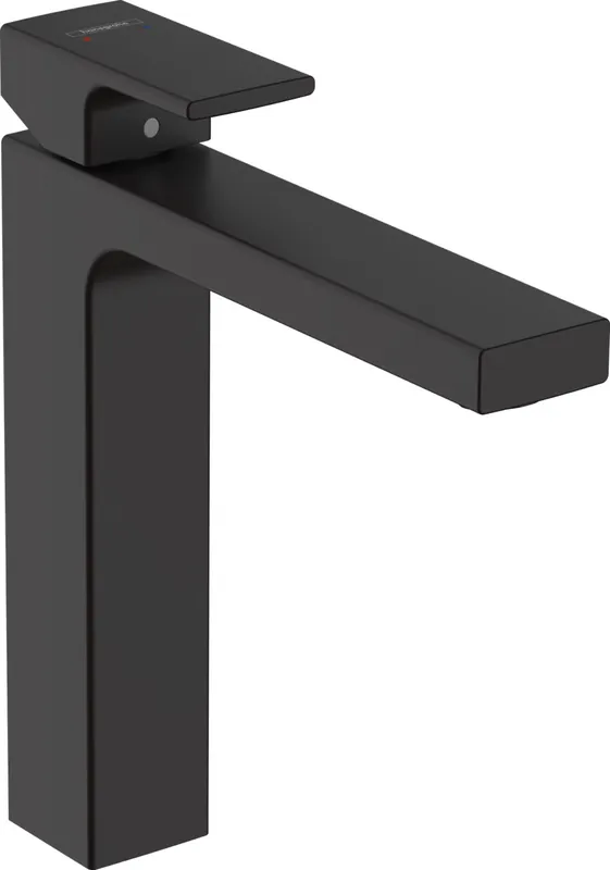 Vernis Shape Mitigeur de lavabo 190, avec tirette et vidage synthétique, Noir mat (HG-71562670)