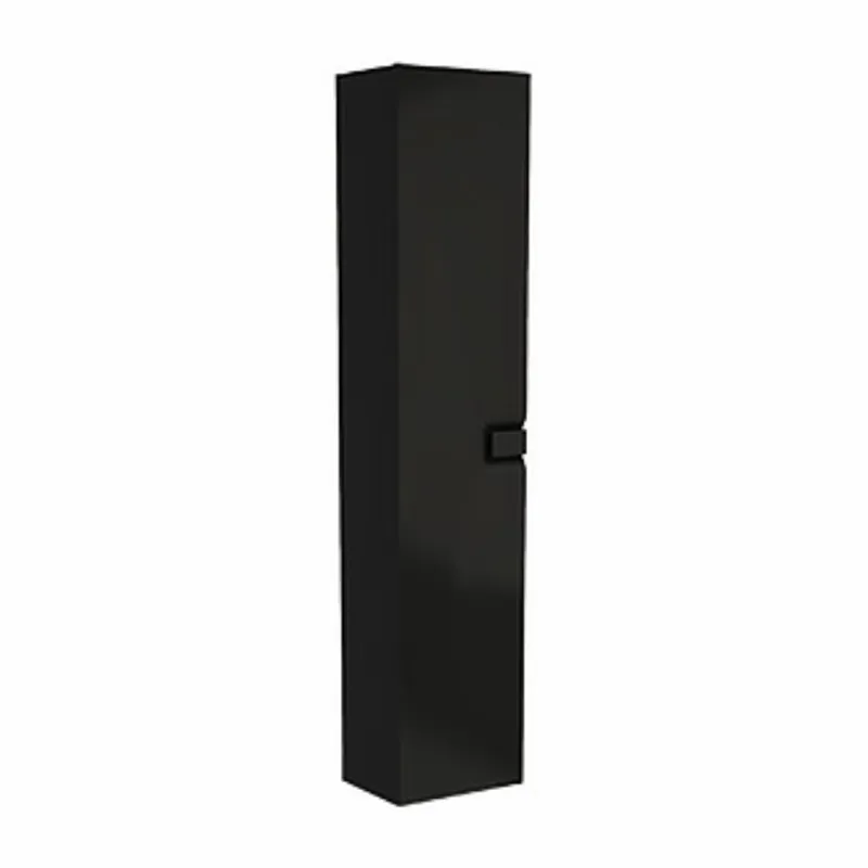 Twins Armoire latérale 180cm avec porte softclose, 6 étagères, Noir mat (88462000)