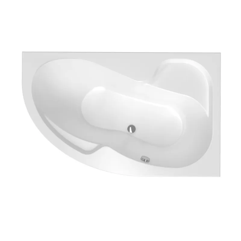 160 x 100 cm Fortuna Plus baignoire d‘angle orientation droite en acrylique, sans pieds, blanc (FO1600PPLUS)