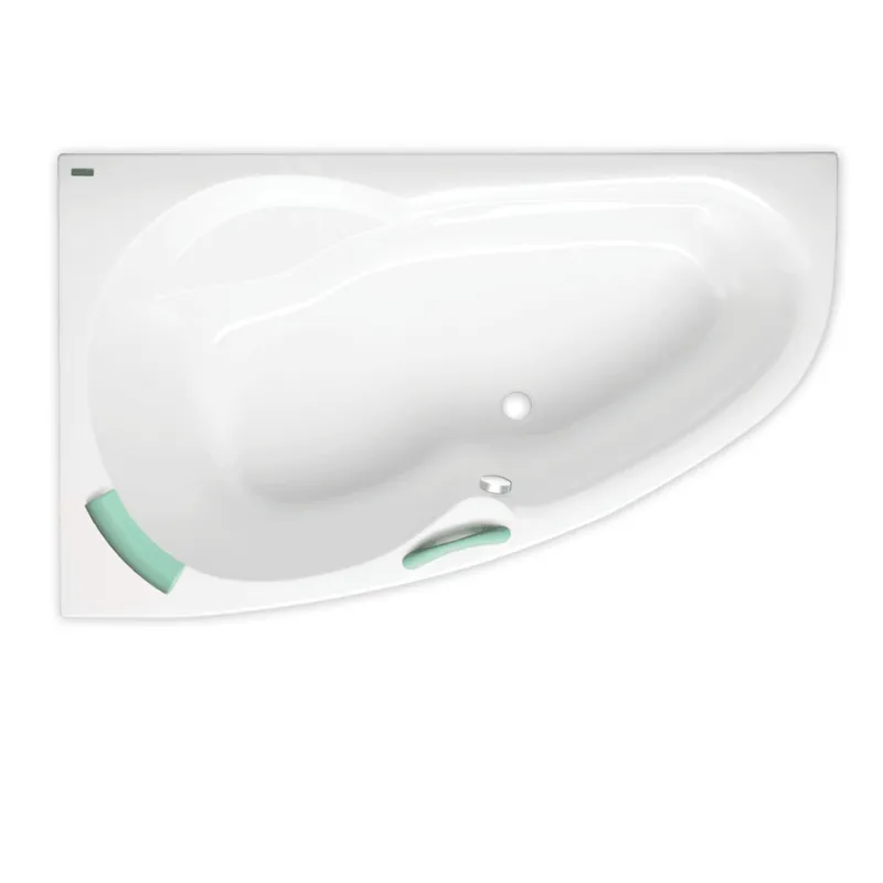 160 x 100 cm Fortuna Plus baignoire d‘angle orientation gauche en acrylique, sans pieds, blanc (FO1600LPLUS)