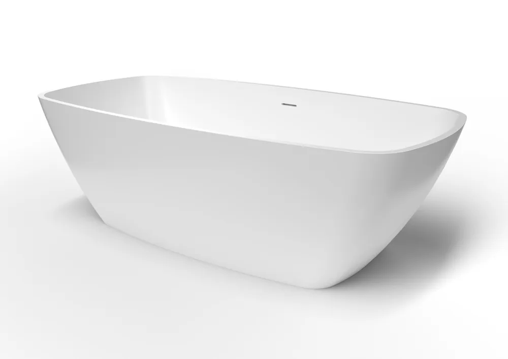 Baignoire ilôt Evelyn 172x87 cm SAT marbre coulé (EVE1700)