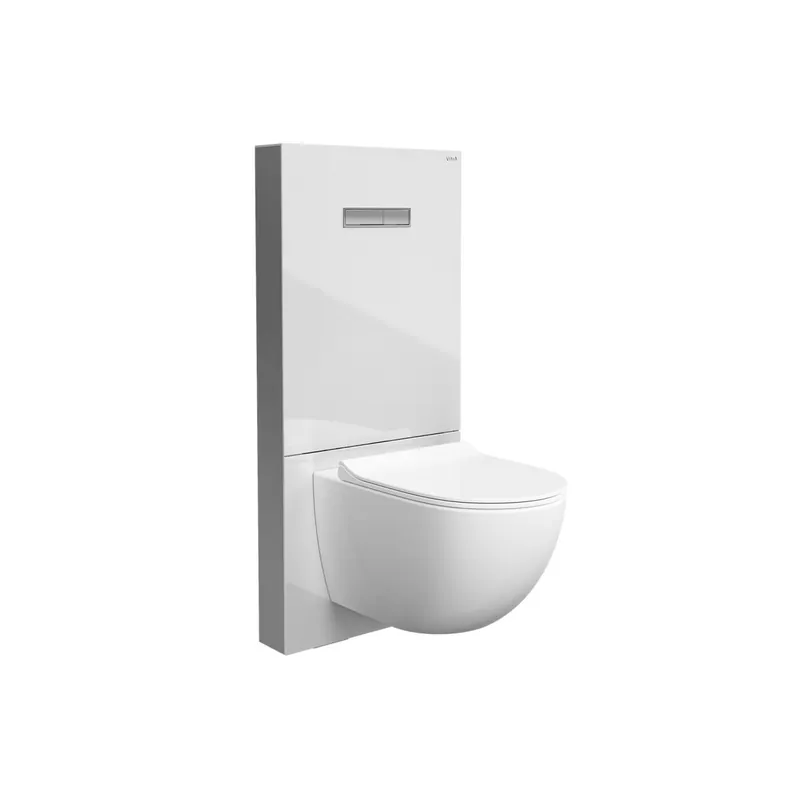 Vitrus, Bâti-support en verre pour WC, 1140x518mm, Blanc (770-5760-01)