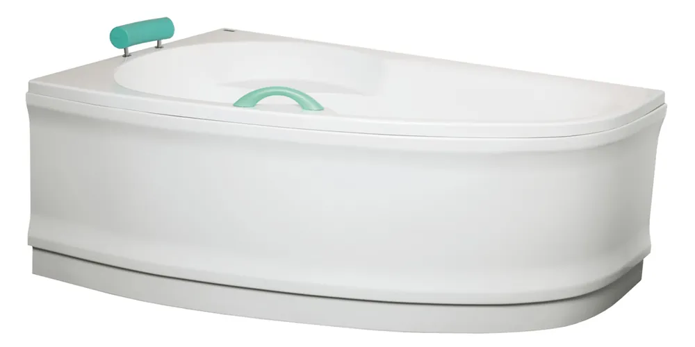160 cm Luiza tablier de baignoire en acrylique, orientation gauche, Blanc (LUP1600L)