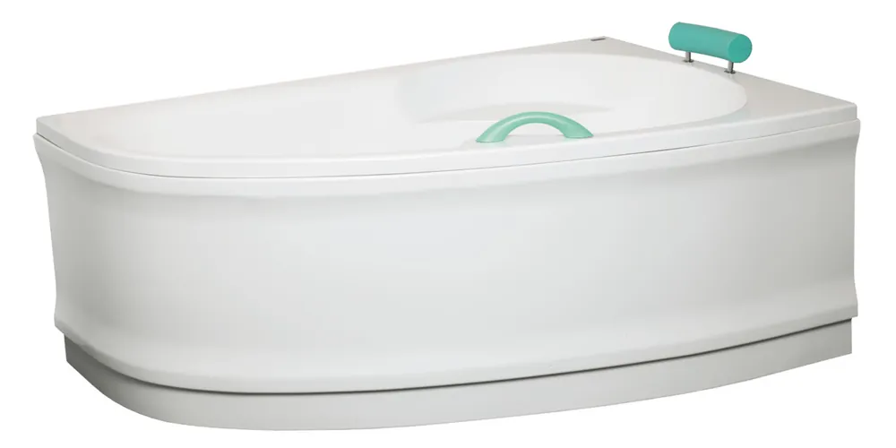 160 cm Luiza tablier de baignoire en acrylique, Blanc (LUP1600P)